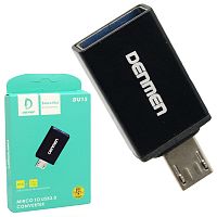 Переходник OTG DENMEN DU15 USB - Micro (черный)