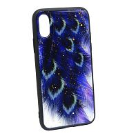 Чехол Case Rainbow на iPhone X/XS (блестки и стразы) 10