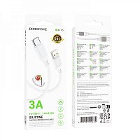 Кабель USB - TypeC BOROFONE BX115 Silicone (белый) 1м