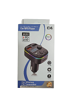 Автомобильный FM-трансмиттер ENERGY POWER C4 PD Bluetooth (черный) LED