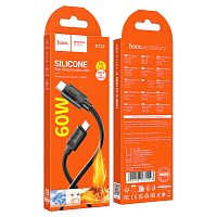 Кабель TypeC - TypeC HOCO X122 60W (черный) 1м