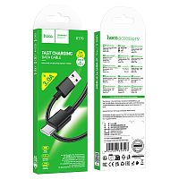 Кабель USB - TypeC HOCO X119 (черный) 1м мятая упаковка