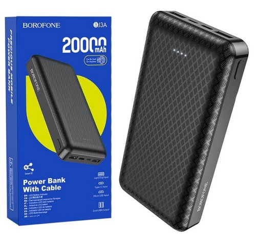 Портативный аккумулятор BOROFONE BJ3A 20000 mAh (черный)