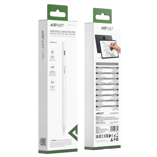 Стилус ёмкостный ACEFAST V1 (белый)
