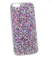 Чехол Case Rainbow на iPhone 6 (блестки и стразы-фиолетовый) 7