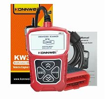 Автомобильный универсальный диагностический сканер KONNWEI KW310 (красный)