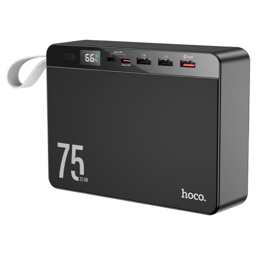 Портативный аккумулятор HOCO J94 PD 20W+QC 3.0  75000 mAh (черный) фото 2