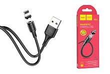 Кабель USB - Lightning HOCO X52 магнитный (черный) 1м