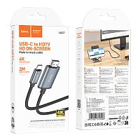 Кабель HOCO UA27 Type-C to HDMI (черный) 2м