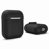 Чехол для AirPods/AirPods 2 IS (черный)