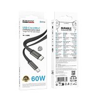 Кабель TypeC - TypeC BOROFONE BX124 60W (черный) 1м мятая упаковка