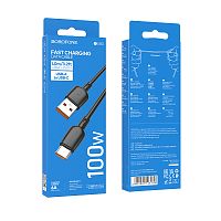 Кабель USB - TypeC BOROFONE BX93 100W (черный) 1м