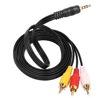Кабель AUX на 3RCA ENERGY POWER  (черный) 3.0м