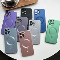 Чехол глянцевый iPhone 12 с Magsafe (фиолетовый) 