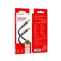 Кабель AUX BOROFONE BL19 (черный) 1м