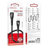 Кабель Lightning -TypeC BOROFONE BX98 PD 27W (черный) 1м