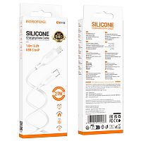 Кабель Lightning -TypeC BOROFONE BX113 PD 27W Silicone (белый) 1м